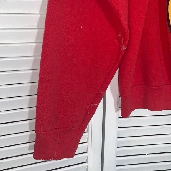 Mickey & Co Mouse Double Sided Graphic Red Sweatshirt Adult Large Vintage 90s Di - Picture 4 of 16